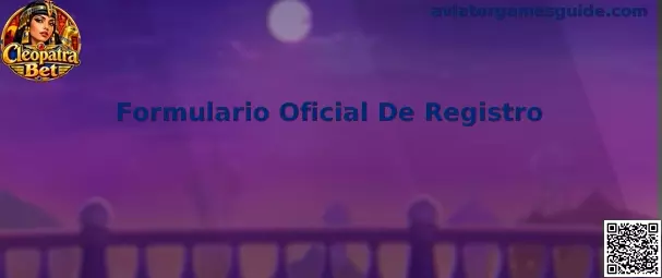 Formulario Oficial De Registro para Aviator Games