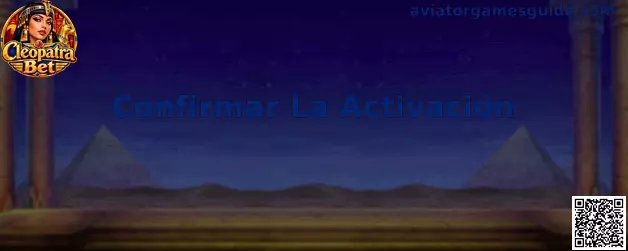 Confirmar La Activación en Aviator Games