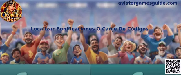 Guía visual para localizar bonificaciones o el campo de canje de códigos en Aviator Games