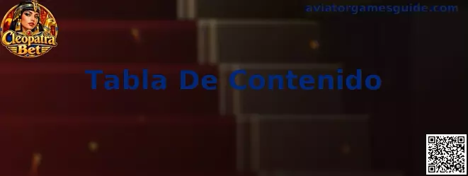 Tabla De Contenido de Aviator Games