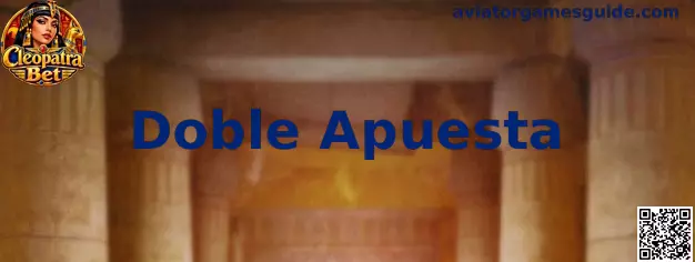 Interfaz informativa sobre la función Doble Apuesta en Aviator Games